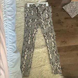 H&M Snakeskin Pants